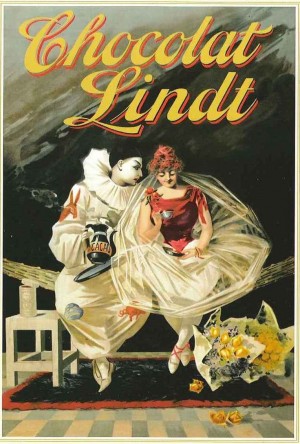 Vintage Chocolat Lindt poster
